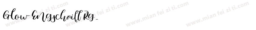 Glow Engschrift Rg字体转换